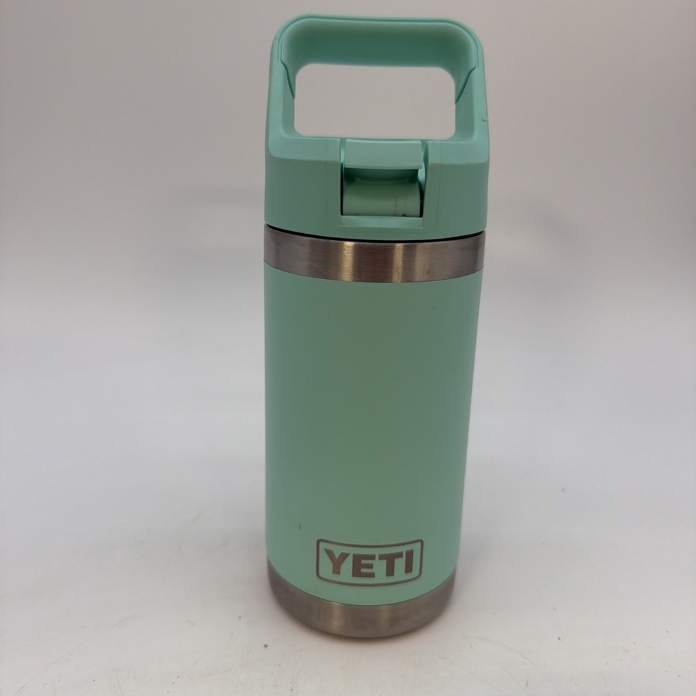 YETI Rambler Green 12oz Bottle Screw On Cap Lid Insulated